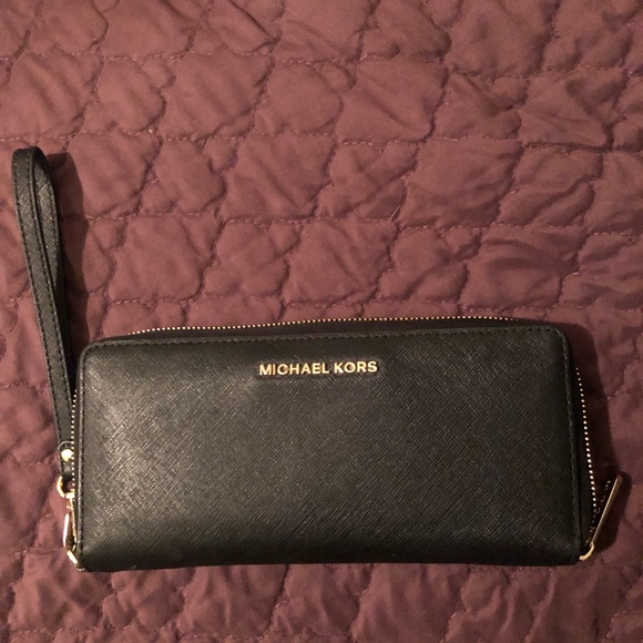Michael Kors Leather Wristlet - Picture 2 of 5